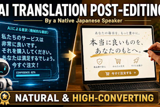 post edit and polish your ai japanese translation