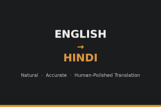 translate and adapt english or korean drama scripts to hindi