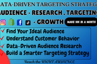 develop a data driven target audience strategy for business growth