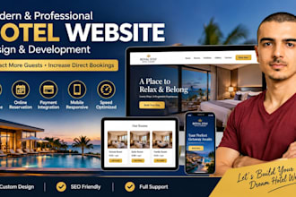 modern hotel and hospitality website