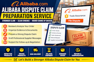 prepare alibaba dispute claims against chinese suppliers and manufacturers