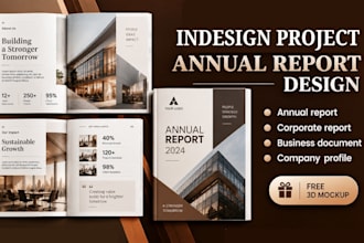 design annual reports, corporate reports and business documents in indesign
