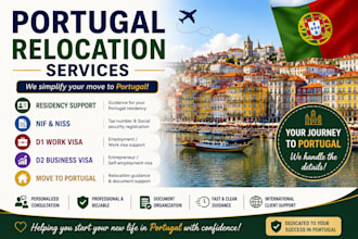 assist with portugal residency, relocation documents, nif, niss and immigration