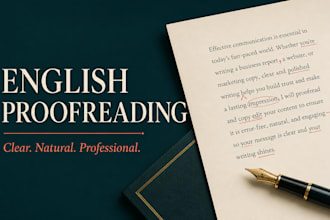 proofread and polish your english text
