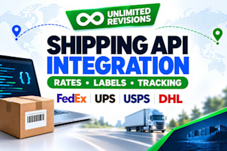 integrate fedex ups usps dhl shippo easypost shipstation shipping API