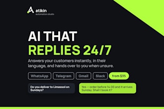 build an ai chatbot for customer support on whatsapp and telegram