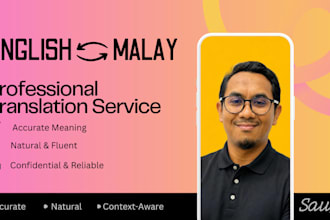 provide professional malay english translation service