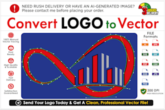 convert logo to vector with precision professionally