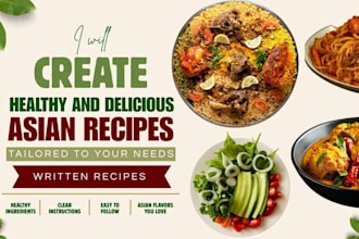 create healthy and delicious recipes tailored to your needs