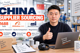 be your china sourcing agent for 1688 and alibaba