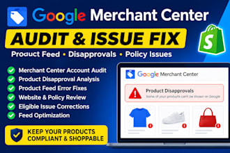 fix google merchant center product feed disapproval and policy issues