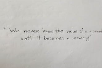 write neat and beautiful handwriting