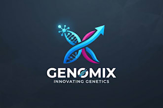 design a modern and innovative genetics logo
