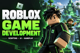 develop a custom roblox game, complete roblox game