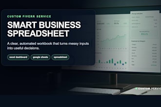 build a custom automated business spreadsheet dashboard