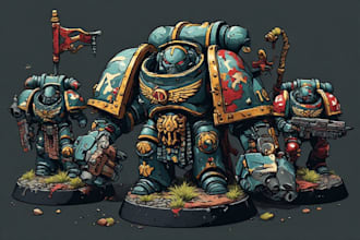 paint your warhammer 40k, sigmar and dnd miniatures