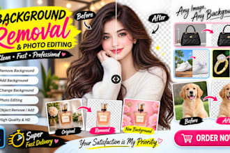 professionally remove, add and change backgrounds