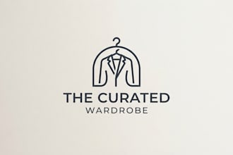 design a stylish and modern wardrobe logo