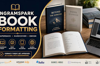 ingramspark paperback ebook hardcover book formatting for ingramspark publishing