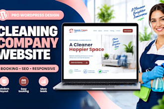 build a cleaning company wordpress website