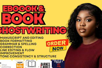 non fiction ebook ghostwriter, book editor ghostwriting and book formatting