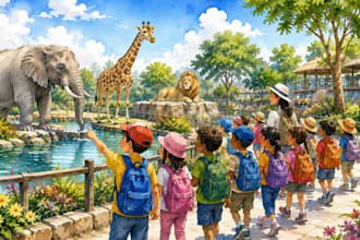 do children book illustration, kids book illustrator, storybook