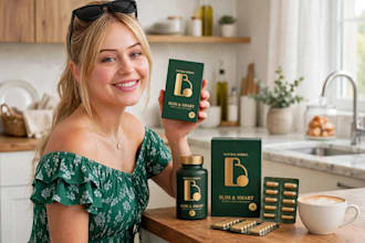 create luxury product ads with real male and female model