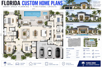 design florida custom home floor plans with functional space planning