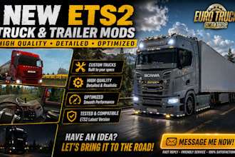 design custom mod for ets2 ats fs25 dayz assetto corsa skin classic car, iracing
