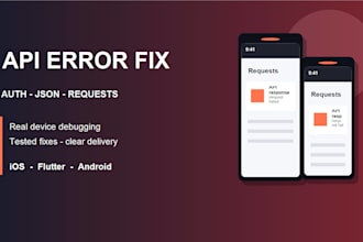 fix ios app bugs, crashes, and flutter API errors
