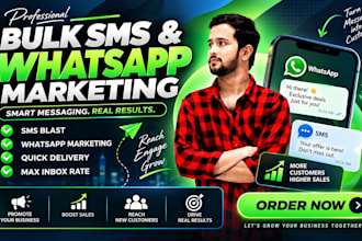 do bulk sms marketing, sms blast and bulk whatsapp marketing campaign