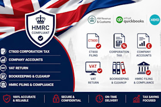 file UK corporation tax ct600 hmrc company vat bookkeeping and tax filing