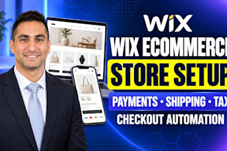 setup wix ecommerce store payments shipping tax products checkout automation