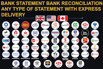 reconcile bank statement PDF to editable format