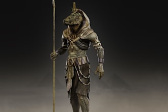 do 3d realistic character modeling, 3d model, 3d blend, rigging for game assets