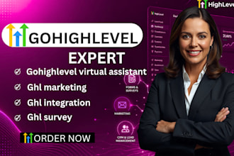 gohighlevel VA for ghl forms, ghl surveys, ghl marketing and ghl integrations