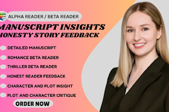 romance beta reader critique alpha reader thriller beta reader