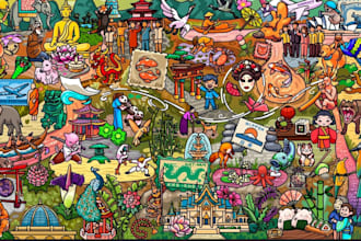 draw 2d game art isometric assets and game props