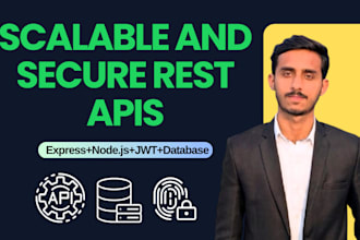build secure backend rest api in nodejs express and mongodb