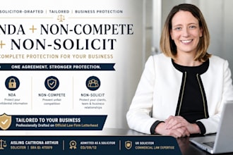 draft an nda non compete and non solicitation agreement