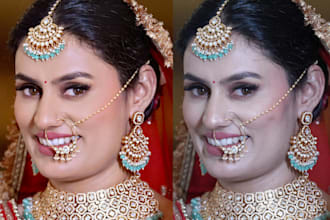 photo color correction and finishing in batch