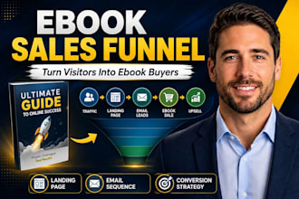 ebook landing page, ebook sales funnel, ebook promotion, and ebook marketing