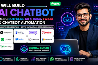 build ai chatbot botpress uichat crisp rasa dify chroma twillio landbot aisensy