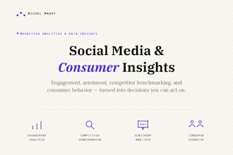 analyze your social media data and create competitors analysis reports