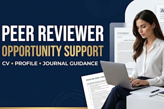 help you secure legitimate peer review opportunities