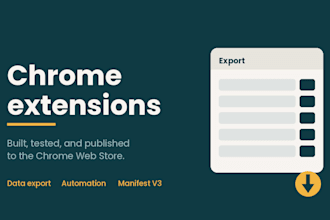 build a custom chrome extension to automate or improve any website