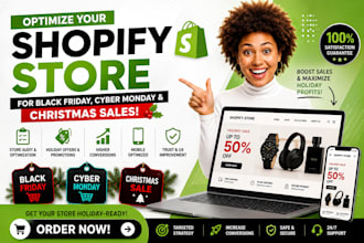 optimize your shopify store for black friday, cyber monday and christmas sales