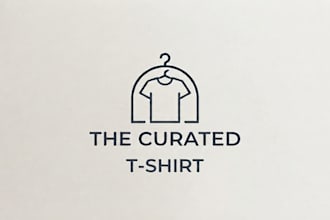 design a stylish and creative tshirt logo for your brand