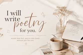 turn your feelings into poetry for you