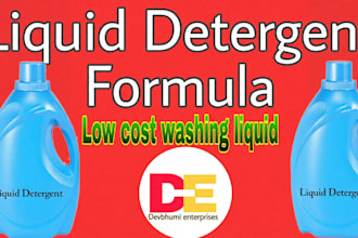 develop formulation for cosmetic and laundry products